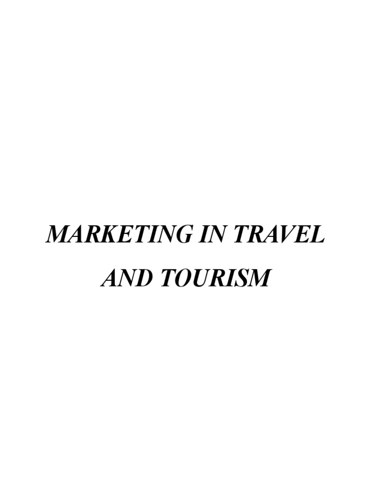 Marketing in Travel and Tourism PDF Tourism Market Segmentation