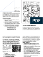 Folleto Básico Con Dibujo Defensa Territorio 2018 Cuestionando Conagua Tamaño Carta