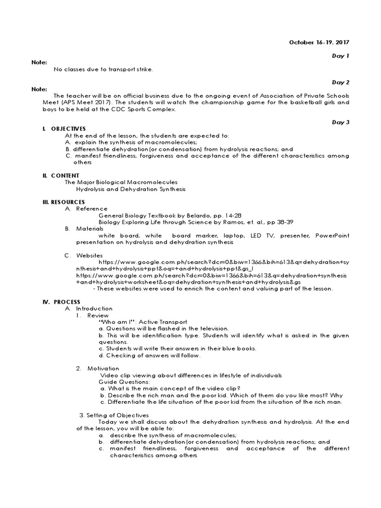 Gen Bio Lp 10 17 Pdf Macromolecules Carbohydrates