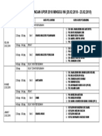 Jadual Kelas Bimbingan Upsr 2018 Minggu 1 (20.02.2018 - 23.02.2018)