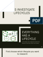 Let'S Investigate Lifecycles