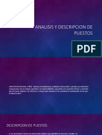 Analisis y Descripcion de Puestos