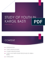 Study of Youth in Kargil Basti