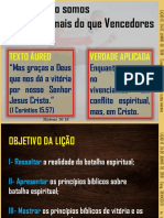 LIÇÃO 13 Pr. ELISEU MARTINS SOMOS MAIS DO QUE VENCEDORES