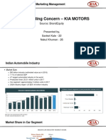 Brand Building Concern - Kia Motors: Marketing Management