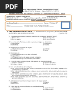 Prueba Sumativa Ciencias 5º B 18 Junio 2018