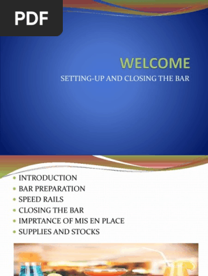 bar setup
