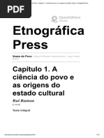 Vozes Do Povo - Capítulo 1. a Ciência do Povo e as Origens do Estado Cultural
