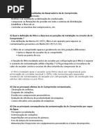 Lista de exercícios