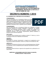 Decreto 1-2016 Apostilla