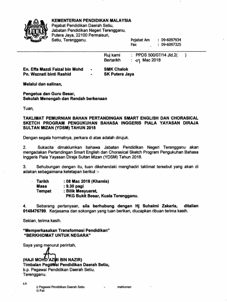 Taklimat Pemurnian Bahan Pertandingan Smart English Dan Chorasical Pdf