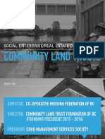 Social Enterprise Real Estate Development: Community Land Trusts