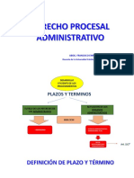 Plazos y Terminos en El Procedimiento Administrativo