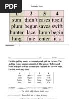 Reading Key Weekly 2 Scramle