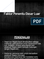 Faktor Penentu Dasar Luar