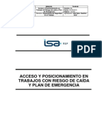 TA-M-06 Acceso Posicionamiento Riesgo de Caída y Plan de Emergencia