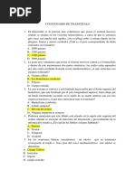 Preguntas Telencéfalo