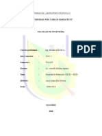 Informe de Laboratorio de Fisica II m303 m304