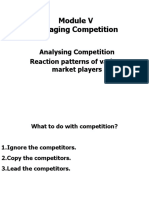 Managing Competition: Analysing Competition Reaction Patterns of Various Market Players