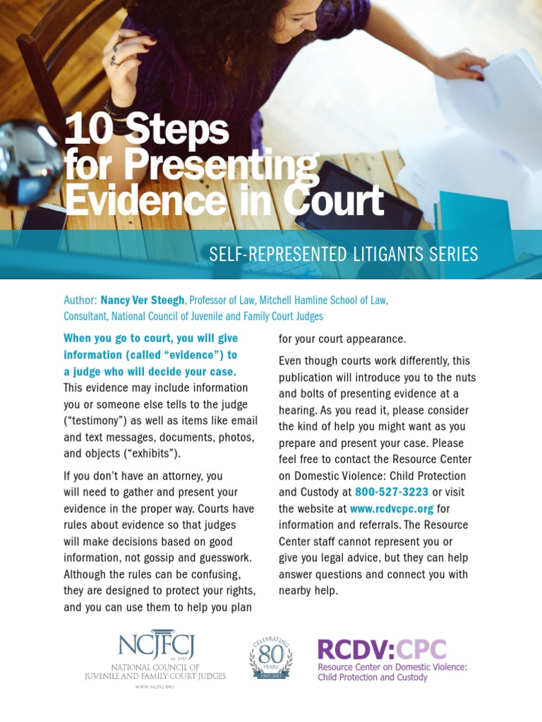 10 Steps to Present Evidence in Court | PDF | Witness | Testimony