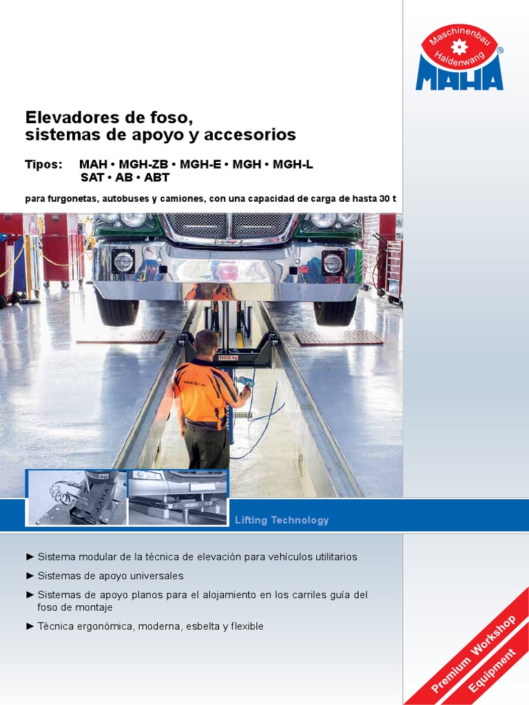 Elevadores De Foso Pdf Ascensor Eje