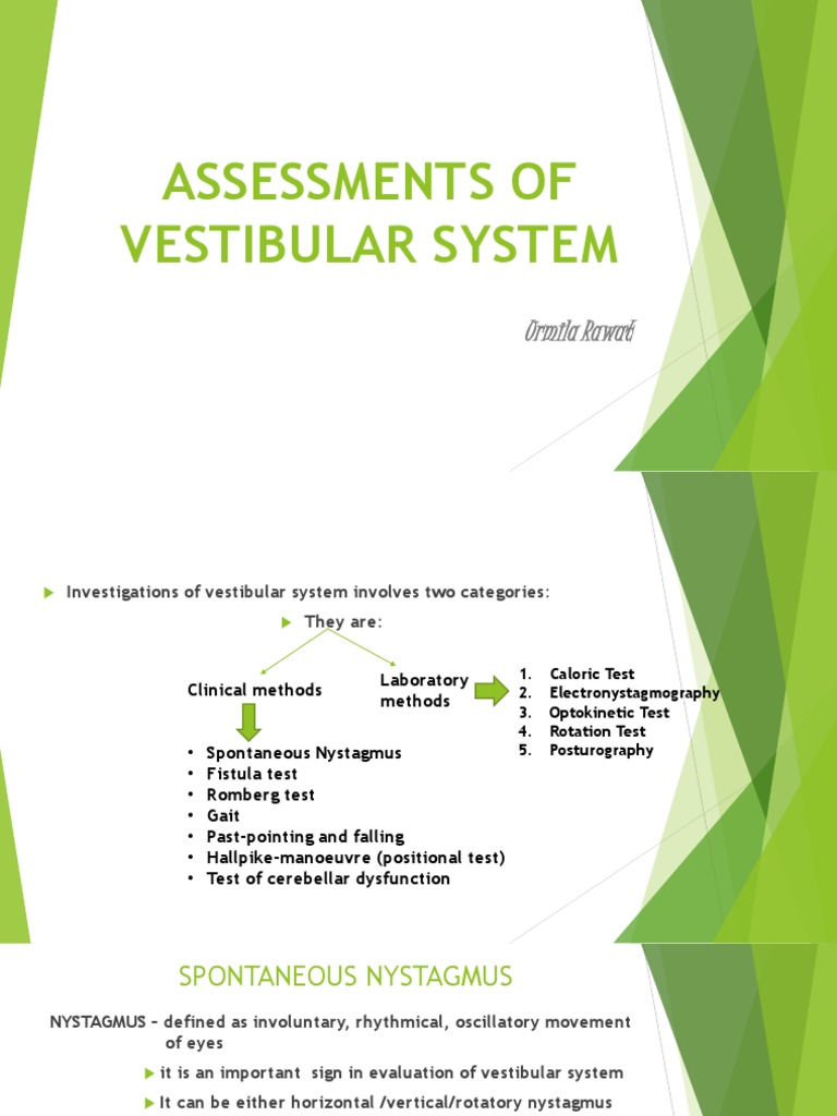 Past Pointing Test in Vestibular Assessment | PDF | Vertigo | Brainstem