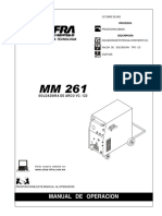 Soldadora Microalambre Infra Mm261 Manual de Operacion