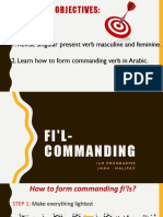 Commanding Verb Arabic