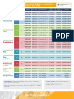 Cambridge Esol Examinations Calendar January To July 2018