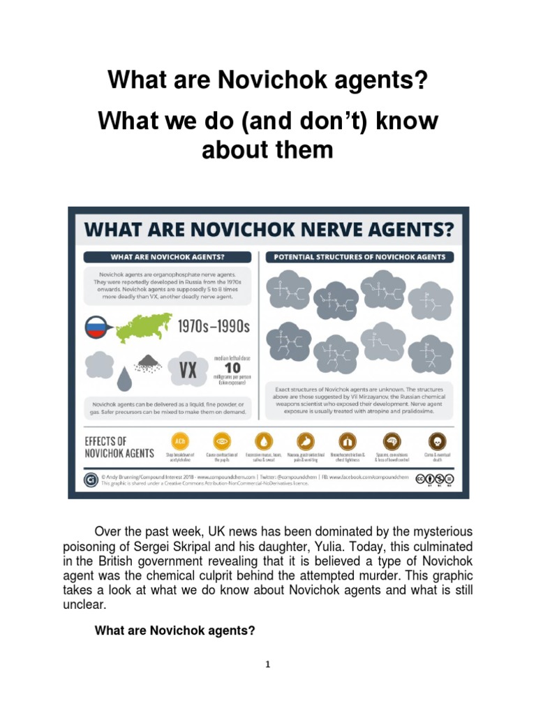 What we know about deadly Novichok nerve agents | PDF | Nerve Agent ...