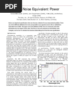 Noise Equivalent Power White Paper