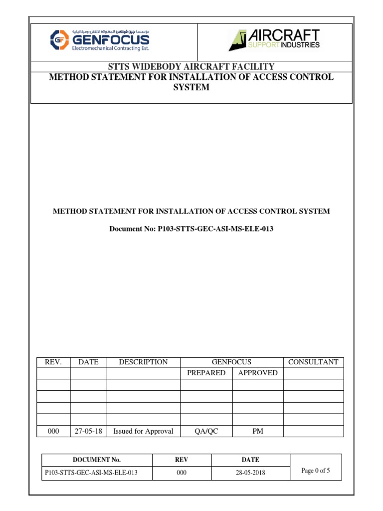Installation Of Access Control System Pdf