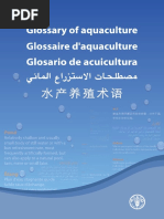 Glosario de Acuicultura FAO | PDF | Agriculture | Nourritures