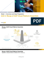 Unit 2 Recap of SAP Cloud Platform Essentials Slides