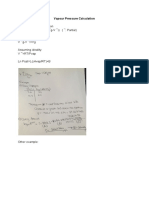 Vapour Pressure Calculation 2