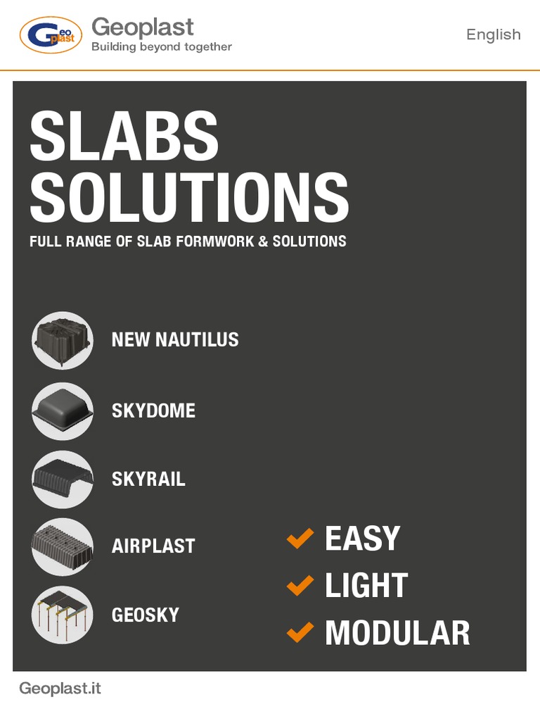 New Nautilus Slab Formwork Solutions | PDF | Foundation (Engineering ...