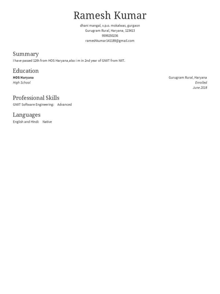 My Resume | PDF