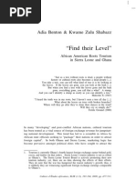 Download Find Their Level African American Roots Tourism in Sierra Leone and Ghana by Adia Benton and Kwame Zulu Shabazz  by Kwame Zulu Shabazz  SN38270889 doc pdf