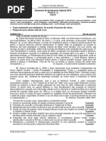 Subiecte Bac Istorie