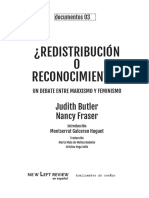 Fraser, Nancy - Redistribución o Reconocimiento