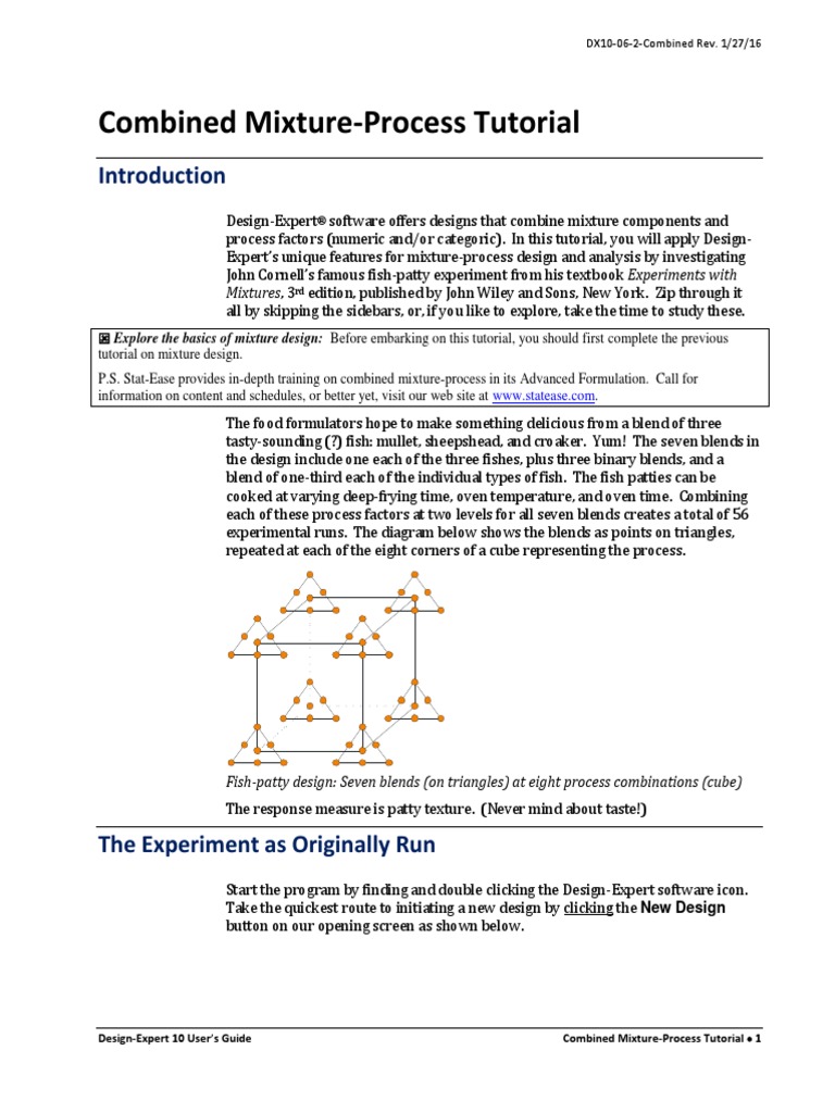 Combined Mixture-Process Tutorial: Mixtures, 3 | PDF | Analysis Of ...