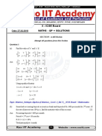 X-ICSE Board Official Maths Solutions [27.2.2018]