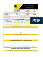 Teacher's Data Sheet