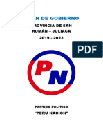 Plan de Gobierno: Provincia de San Román - Juliaca 2019 - 2022