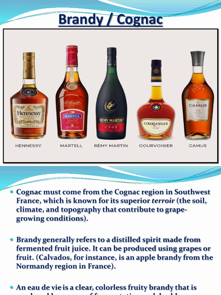 Brandy and Cognac Overview | PDF
