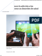 La Nacion - La Adiccion A Los Videojuegos Es Un Desorden de Salud Mental