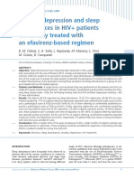 E394 Anxiety Depression and Sleep Disturbances in HIV Patients Chronically