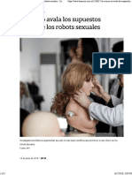 La Nacion - La Ciencia No Avala Los Supuestos Beneficios de Los Robots Sexuales