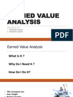 Earned Value Analysis: Presented By: 1. Maryam Saeed 2. Ramsha Zamir