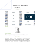 Diferencia Entre Sensor, y Transductor